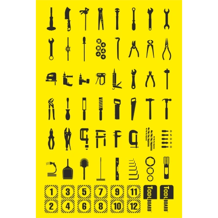 Наклейки ToolBoard для маркировки (версия №3)
