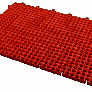 Панель для хранения инструментов "Красный" - настенная панель-органайзер для инструментов 200*300 мм фото 6