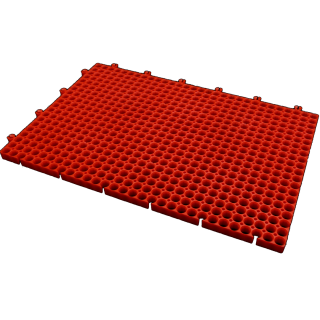 Панель для хранения инструментов "Красный" - настенная панель-органайзер для инструментов 200*300 мм фото 1