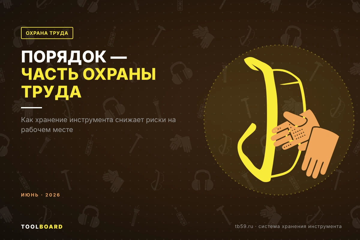 Порядок как часть охраны труда: хранение инструмента на рабочем месте
