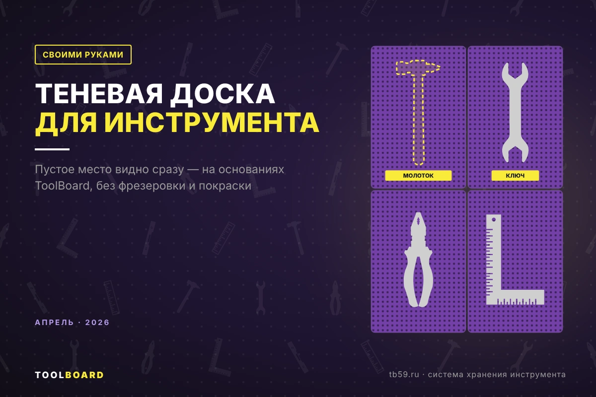 Теневая доска для инструмента: визуальный контроль своими руками